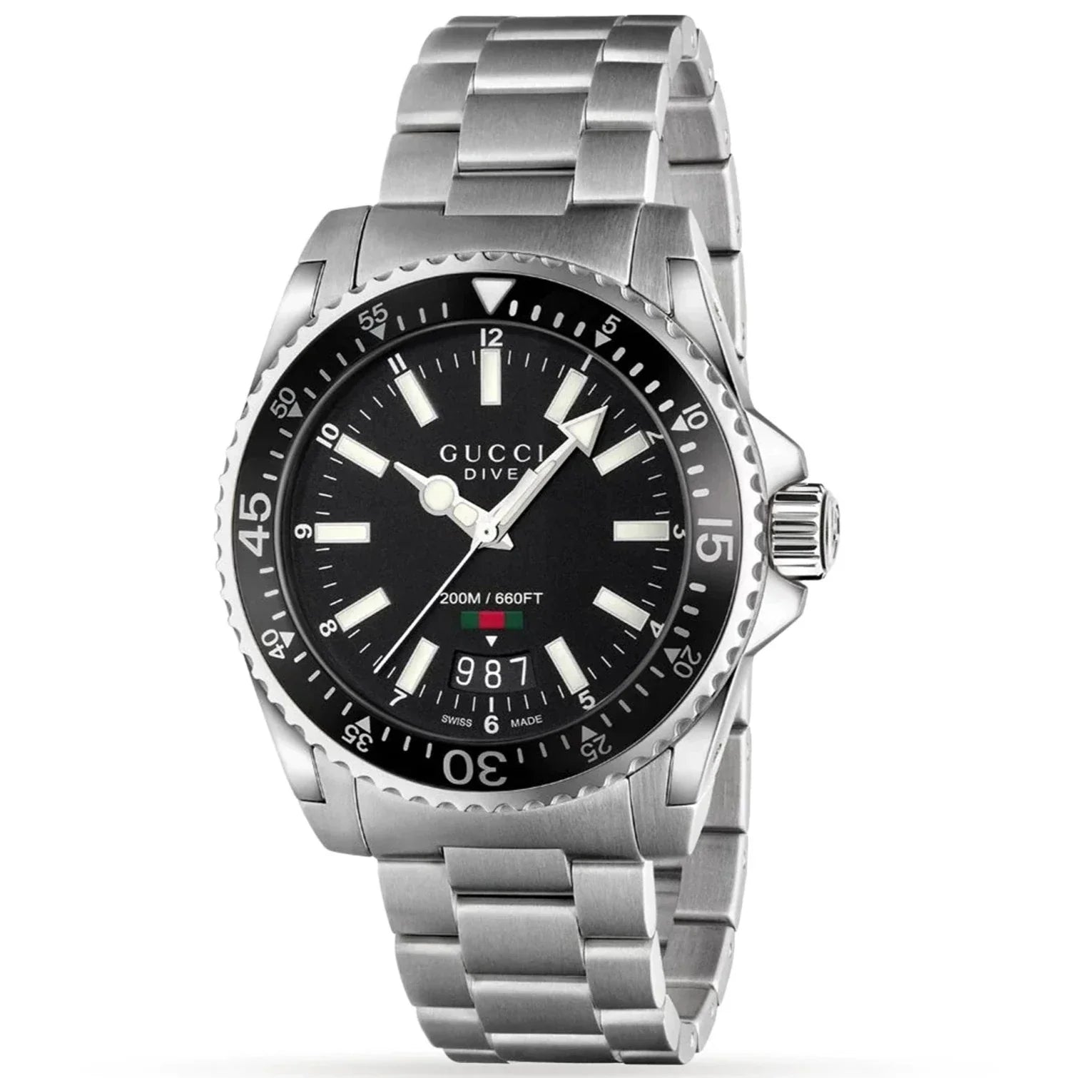 Gucci YA136301 Men’s Dive Black Wristwatch – 40mm